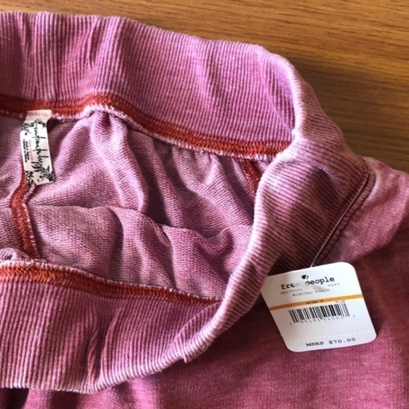 FREE PEOPLE NWT Cozy All Day Rose-Colored SOFT Harem Jogger Pants/Small - Picture 14 of 16